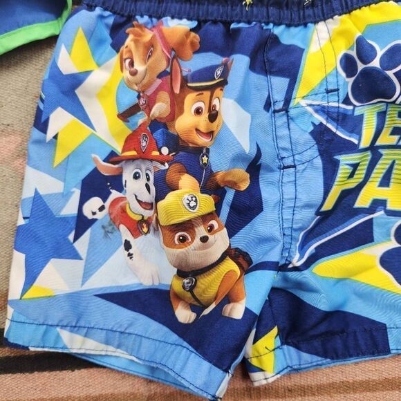 Toddler Boys 2T Swim Trunk Bundle Paw Patrol Oshkosh Swim Diaper Bundle - Picture 2 of 7